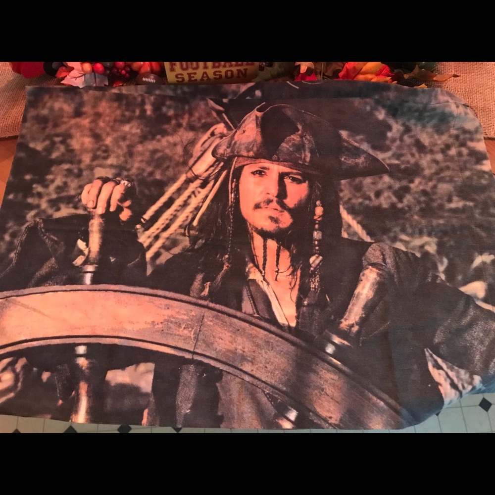 Johnny Depp “Captain Jack Sparrow” pillow case